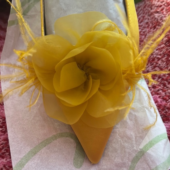 Sam Edelman Sunflower Satin Heels - Picture 3 of 5